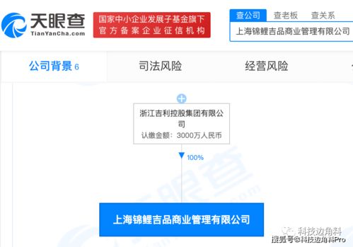 吉利控股拓展業(yè)務版圖 錦鯉吉品管理公司成立，聚焦互聯(lián)網(wǎng)銷售新機遇